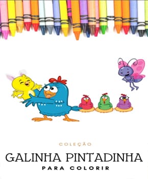 Revista para Colorir - Galinha Pintadinha